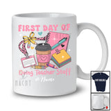 Personalized Custom Name First Day Doing Teacher Stuff; Joyful Back To School Leopard Coffee T-Shirt