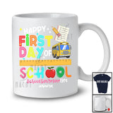 Personalized Custom Name First Day Of School Bus Driver Life; Lovely Back To School Bus Lover T-Shirt