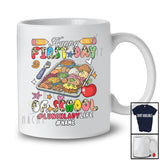 Personalized Custom Name First Day Of School Lunch Lady; Amusing Back To School Tools Leopard T-Shirt