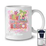 Personalized Custom Name First Day Of School; Lovely Back To School Coquette Bow Tie; Teacher T-Shirt