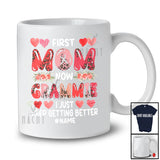 Personalized Custom Name First Mom Now Grammie; Amazing Mother's Day Leopard Flowers T-Shirt