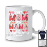 Personalized Custom Name First Mom Now Nana; Amazing Mother's Day Leopard Flowers T-Shirt
