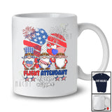 Personalized Custom Name Flight Attendant Squad; Joyful 4th Of July Three Gnomes; US Flag Heart T-Shirt