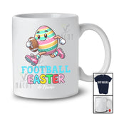 Personalized Custom Name Football Easter; Colorful Easter Egg Playing Custom Name Sport Player T-Shirt