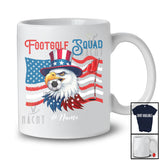 Personalized Custom Name Footgolf Squad; Joyful 4th Of July Eagle Footgolf Player; Patriotic T-Shirt