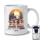 Personalized Custom Name Forget Candy Give Me Corgis; Lovely Halloween Three Witch T-Shirt