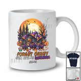 Personalized Custom Name Forget Candy Give Me Dachshunds; Lovely Halloween Three Witch T-Shirt