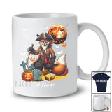 Personalized Custom Name Fox Pirate; Lovely Halloween Fox Wild Animal Pumpkin T-Shirt