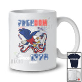 Personalized Custom Name Freedom Since 1776; Humorous 4th of July Eagle Snake; Patriotic T-Shirt