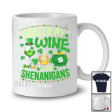 Personalized Custom Name Fueled By Wine And Shenanigans; Joyful St. Patrick's Day Drinking T-Shirt