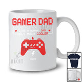 Personalized Custom Name Gamer Dad Much Cooler; Joyful Father's Day Video Games Gaming T-Shirt