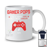 Personalized Custom Name Gamer Pops Much Cooler; Joyful Father's Day Video Games Gaming T-Shirt