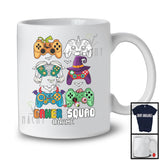 Personalized Custom Name Gamer Squad; Creepy Halloween Boo Zombie Gaming Controllers T-Shirt