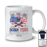 Personalized Custom Name Generation X Born Free Staying Feral; Proud 4th Of July Skull; Patriotic T-Shirt