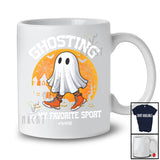 Personalized Custom Name Ghosting Is My Favorite Sport; Humorous Halloween Boo Ghost Trick T-Shirt