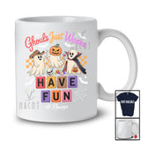 Personalized Custom Name Ghouls Have Fun; Joyful Halloween Three Boo Ghost Collection T-Shirt