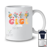 Personalized Custom Name Gigi; Lovely Mother's Day Flower Floral Gigi; Proud Family Group T-Shirt