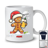 Personalized Custom Name Gingerbread Drinking Beer Workout; Amazing Christmas Drunker; Baking T-Shirt