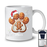 Personalized Custom Name Gingerbreads In Dog Paws; Amazing Christmas Dog Cat Owner; Snow T-Shirt