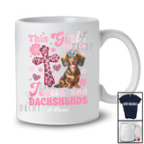 Personalized Custom Name Girl Runs On Jesus And Dachshunds; Lovely Mother's Day Animal Family T-Shirt