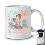 Personalized Custom Name Girl Who Loves Succulents; Humorous Mother's Day Flower; Family T-Shirt
