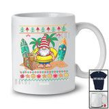 Personalized Custom Name Gnome Hawaiian; Joyful Christmas In July Sweater Gnomies; Family T-Shirt