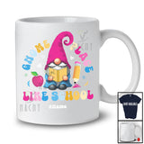 Personalized Custom Name Gnome Place Like School; Lovely Back To School Gnome Reading; Teacher T-Shirt