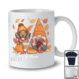 Personalized Custom Name Gnome With Dachshund; Lovely Thanksgiving Fall Dachshund Owner T-Shirt