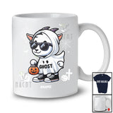 Personalized Custom Name Goat Boo Ghost Cosplay; Lovely Halloween Goat Sunglasses; Farmer T-Shirt