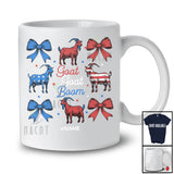 Personalized Custom Name Goat Donkey Boom; Joyful 4th Of July US Flag Goat; Farmer Patriotic T-Shirt