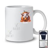 Personalized Custom Name Goat In Pumpkin Pocket; Lovely Thanksgiving Halloween T-Shirt