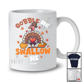 Personalized Custom Name Gobble Me Swallow Me; Joyful Thanksgiving Turkey Butt Heart T-Shirt