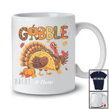 Personalized Custom Name Gobble; Humorous Thanksgiving Turkey Taco Food Lover; Fall Family T-Shirt