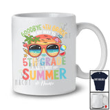 Personalized Custom Name Goodbye 4th Grade Way To 5th Grade; Lovely Summer Last Day Of School T-Shirt