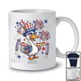 Personalized Custom Name Goose Eating Hot Dog Sausage; Humorous 4th of July Boy Patriotic T-Shirt