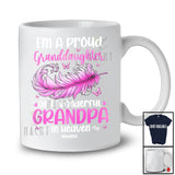 hyphenA/s1Personalized Custom Name Granddaughter Of Grandpa In Heaven; Proud Father's Day Memories T-Shirt