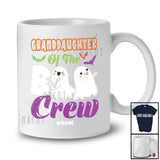 Personalized Custom Name Granddaughter Of The Boo Crew; Adorable Halloween Boo Ghost; Family T-Shirt