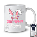 Personalized Custom Name Grandma Bunny; Lovely Easter Bunny Face Egg Hunt; Girls Family T-Shirt