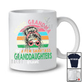 Personalized Custom Name Grandma Of Smartass Granddaughters; Proud Mother's Day Vintage Retro T-Shirt