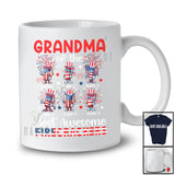 Personalized Custom Name Grandma Of The Most Awesome Firecrackers; Lovely 4th Of July Fireworks T-Shirt
