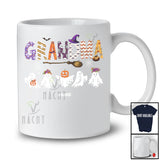 Personalized Custom Name Grandma; Spooky Halloween Boo Ghost Witch Mama; Family Group T-Shirt