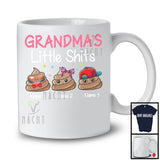 Personalized Custom Name Grandma's Little Sh*ts, Humorous Mother's Day Poops, Family Group T-Shirt