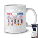 Personalized Custom Name Grandma's Firecrackers, Amazing 4th Of July Fireworks, Patriotic Family T-Shirt