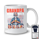 Personalized Custom Name Grandpa Could Use A Beer, Happy 4th Of July Drinking, Patriotic T-Shirt
