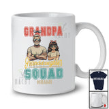 Personalized Custom Name Grandpa Granddaughter Squad; Proud Father's Day Family Vintage T-Shirt