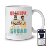 Personalized Custom Name Grandpa Grandson Squad; Proud Father's Day Family Vintage T-Shirt