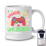 Personalized Custom Name Grandpa Level Unlocked; Joyful Father's Day Game Controller; Gamer T-Shirt