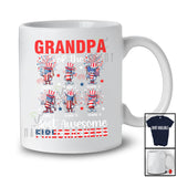 Personalized Custom Name Grandpa Of The Most Awesome Firecrackers; Lovely 4th Of July Fireworks T-Shirt