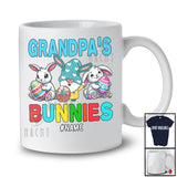 Personalized Custom Name Grandpa's Bunnies; Fantastic Easter Three Bunnies; Egg Hunt Family T-Shirt