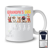 Personalized Custom Name Grandpa's Dog Growing Since Year, Lovely Father's Day Dog Lover T-Shirt